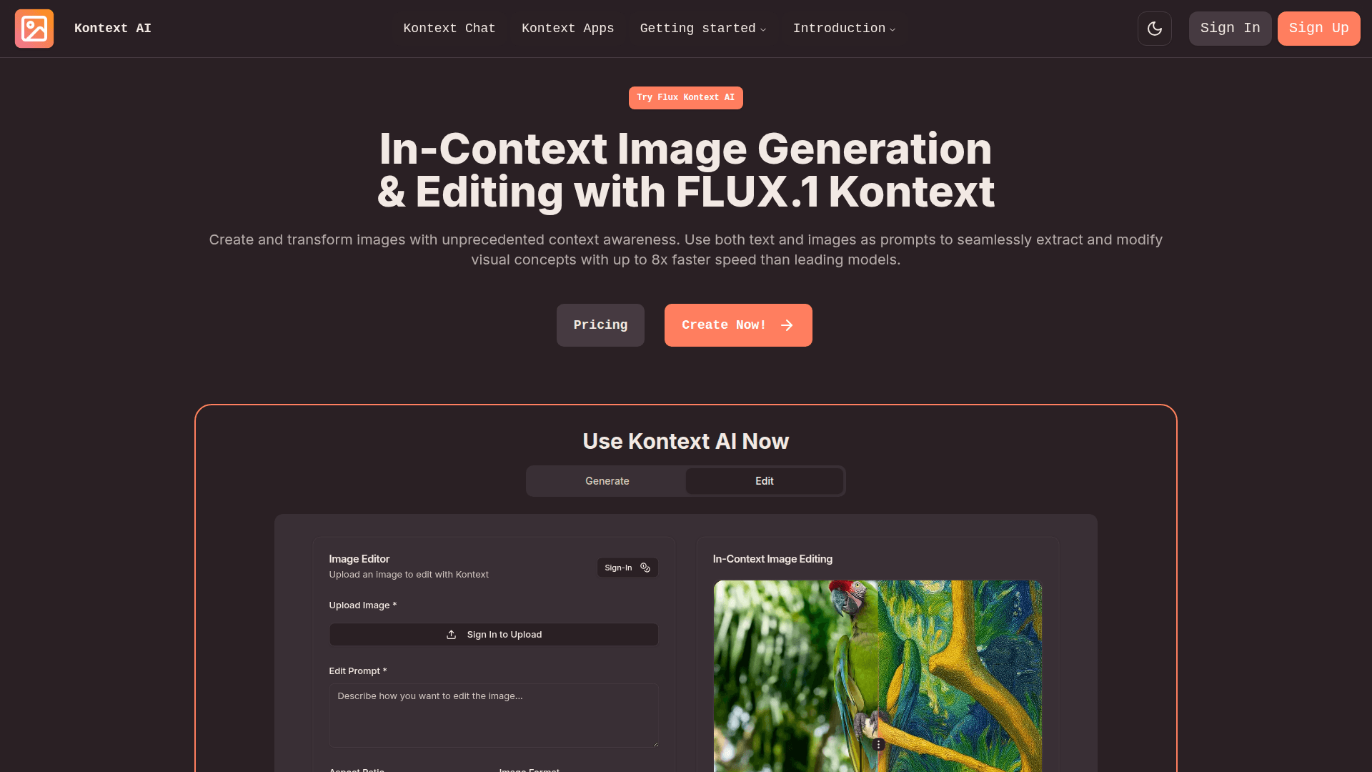 Kontext AI screenshot